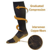 FlyStep™ Copper Compression Socks - 20-30 mmHg - Reduce Swelling!