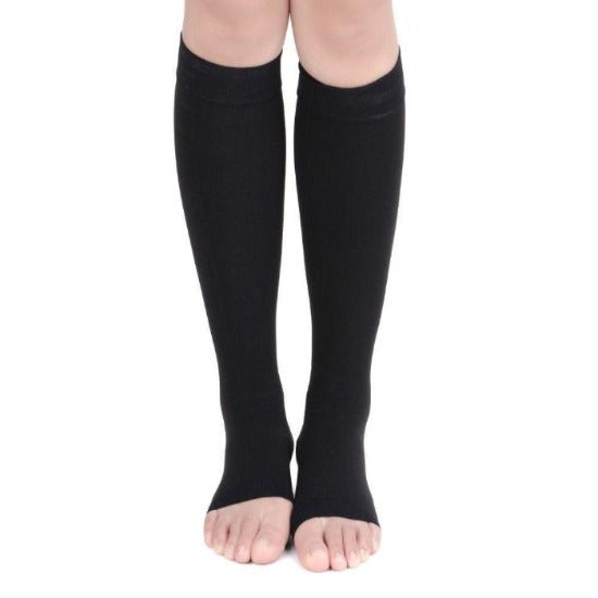 FlyStep™ Open Toe Compression Socks - 20-30 mmHg - Easy to put on!